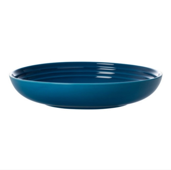 Le Creuset 22cm Ceramic Pasta Bowl- Azura Blue- Set of 4 - Picture 5 of 9
